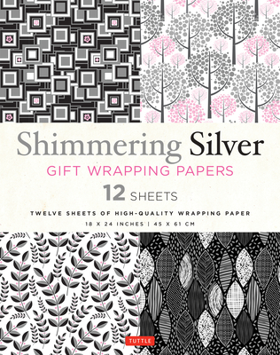 Shimmering Silver Gift Wrapping Papers 12 Sheets: High-Quality 18 X 24 Inch (45 X 61 CM) Wrapping Paper