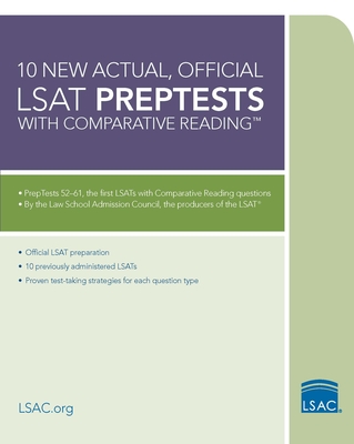 10 New Actual, Official LSAT Preptests: (preptests 52-61)