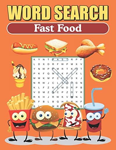 Word Search Fast Food: Large Print Word Find Puzzles