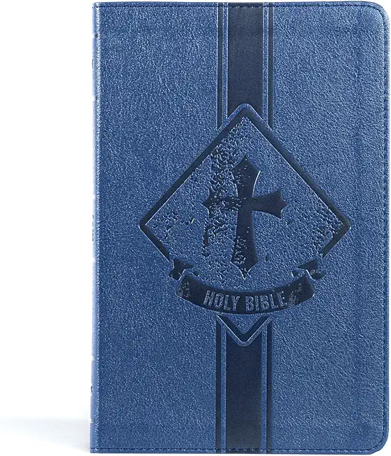 KJV Kids Bible, Thinline Edition, Navy Leathertouch