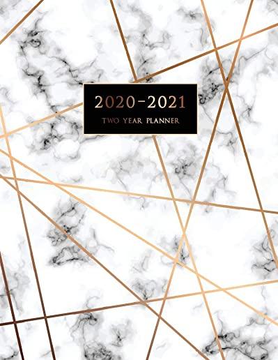 2020-2021 Two Year Planner: Large Monthly Planner with Inspirational Quotes and Marble Cover (Volume 5)