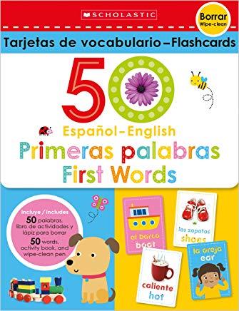 50 Spanish-English First Words Flashcards: Scholastic Early Learners (Flashcards)