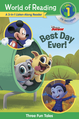 Disney Jr.'s Best Day Ever!: 3-In-1 Listen-Along Reader [With Audio CD]