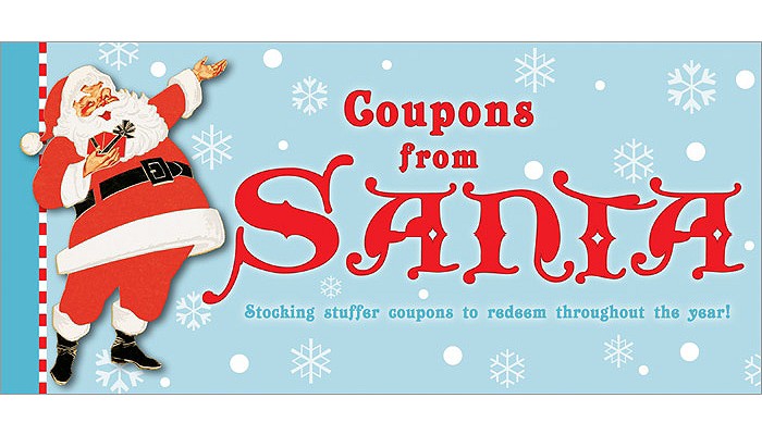 Coupons from Santa: Stocking Stuffer Coupons to Redeem Throughout the Year!