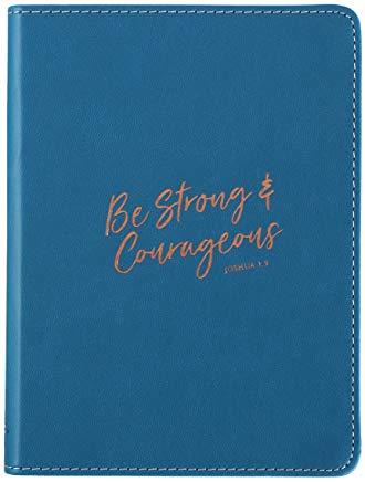 Journal Lux-Leather Flexcover Be Strong & Courageous