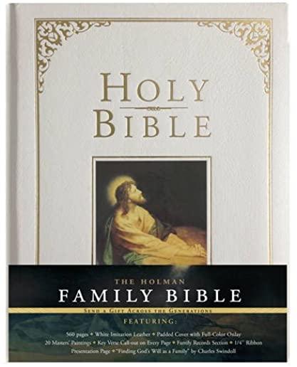 Holman KJV Family Bible, White Imitation Leather