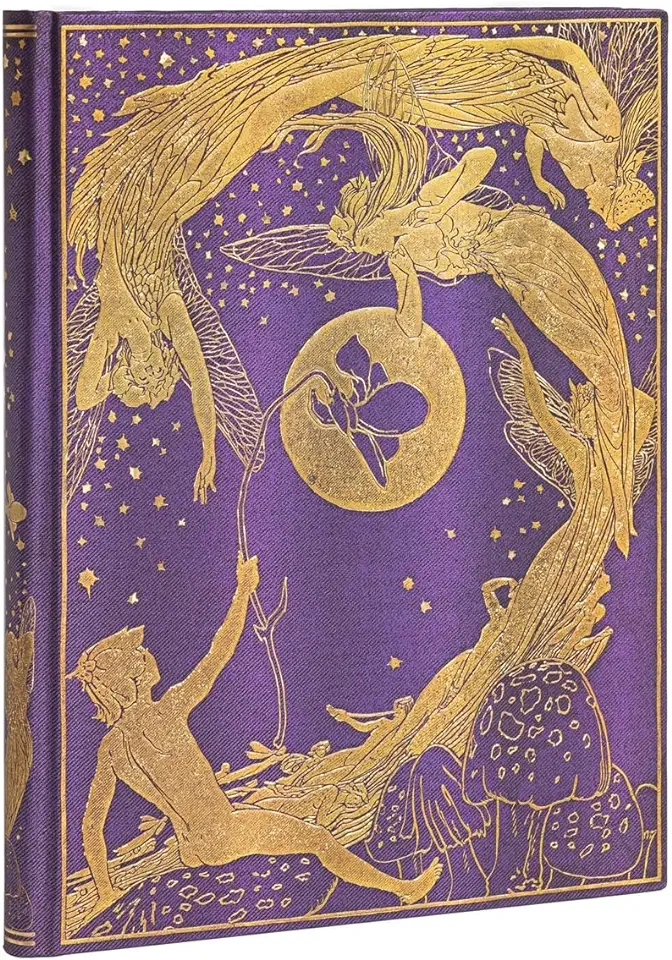 Paperblanks Violet Fairy Lang's Fairy Books Hardcover Ultra Lined Elastic Band Closure 144 Pg 120 GSM