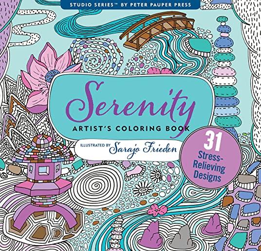 Serenity Adult Coloring Book: 31 Stress-Relieving Designs