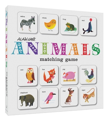 Alain GRE Animals Matching Game: Card Games for Children, Memory Games for Kids, Animal Flash Cards Matching Game