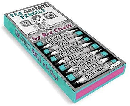 Roz Chast Ten Graphite Pencils: (cute Office Supplies, Pencils for Students, Back to School Supplies)