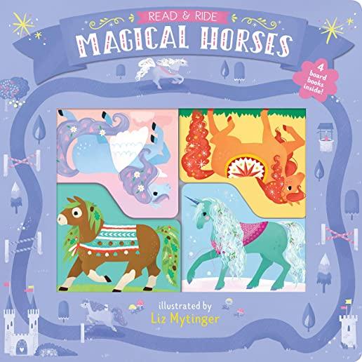 Read & Ride: Magical Horses: 4 Board Books Inside! (Toddler Board Books, Unicorn Books, Kids Horse Books)