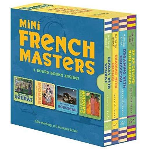 Mini French Masters Boxed Set: 4 Board Books Inside! (Books for Learning Toddler, Language Baby Book)