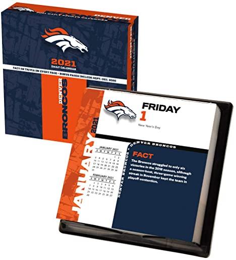 Denver Broncos 2021 Box Calendar
