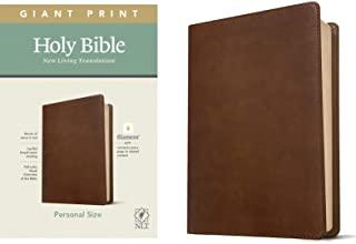 NLT Personal Size Giant Print Bible, Filament Enabled Edition (Red Letter, Leatherlike, Rustic Brown)
