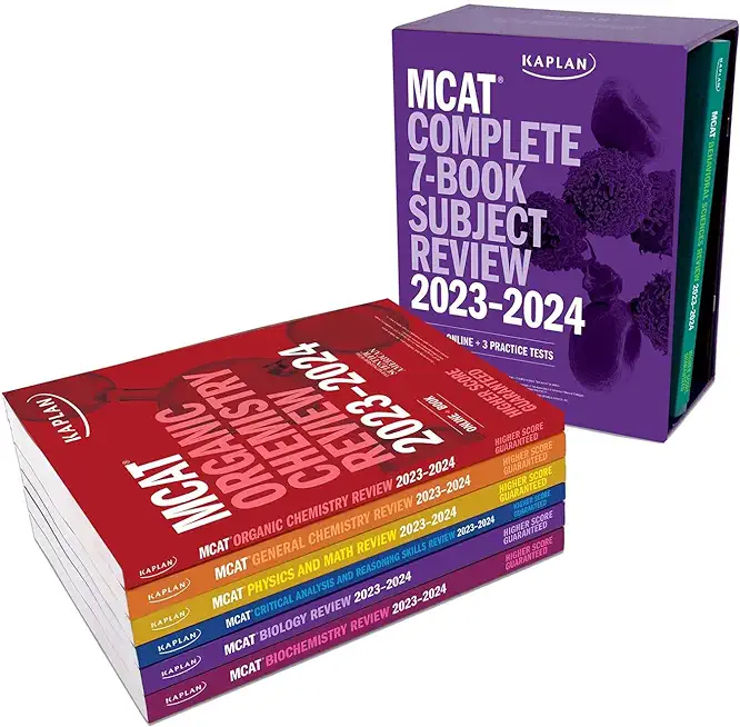 MCAT Complete 7-Book Subject Review 2023-2024, Set Includes Books, Online Prep, 3 Practice Tests
