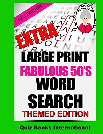 Extra Large Print Word Search Fabulous 50's Edition
