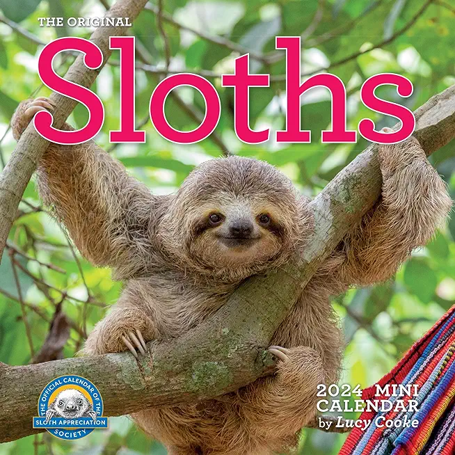 Original Sloths Mini Wall Calendar 2024: Celebrate Life in the Slow Lane