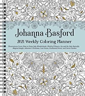 Johanna Basford 2021 Weekly Coloring Planner Calendar