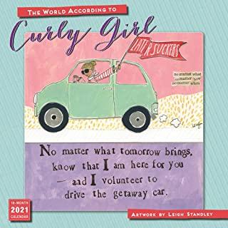 2021 the World According to Curly Girl 16-Month Wall Calendar