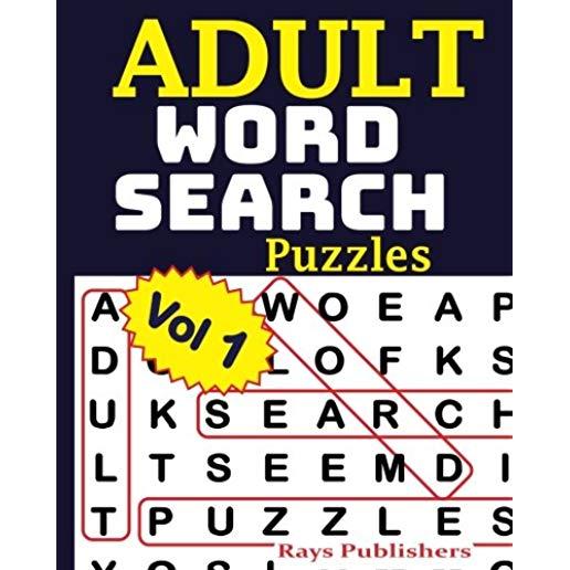 ADULT WORD SEARCH Puzzles Vol 1