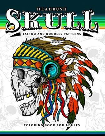 Skull Tattoo and Doodles Patterns: A Coloring Books for Adults