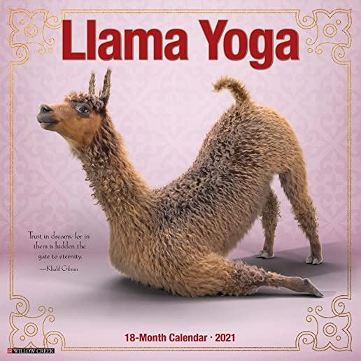 Llama Yoga 2021 Wall Calendar