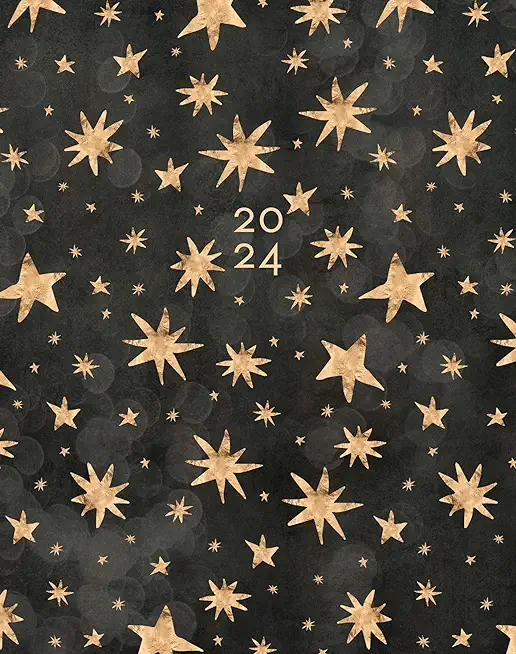 Starry Night 2024 7.5 X 9.5 Booklet Monthly Planner