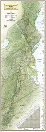 National Geographic: Appalachian Trail Wall Map in Gift Box Wall Map (18 X 48 Inches)