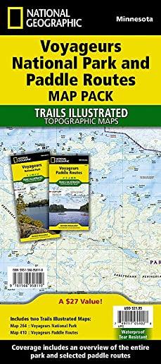Voyageurs National Park and Paddle Routes [map Pack Bundle]