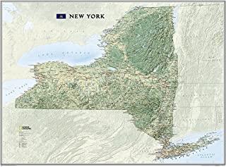 National Geographic: New York Wall Map - Laminated (40.5 X 30.25 Inches)