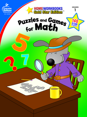Puzzles and Games for Math, Grade 1: Gold Star Edition