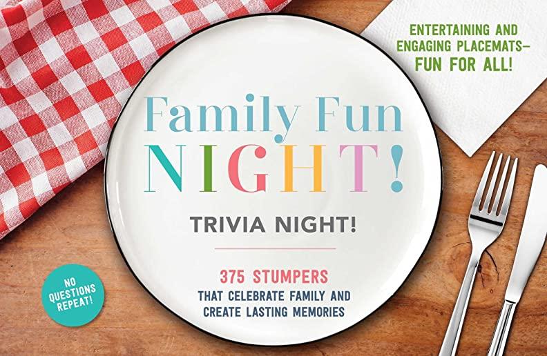 Family Fun Night Trivia Night Placemats