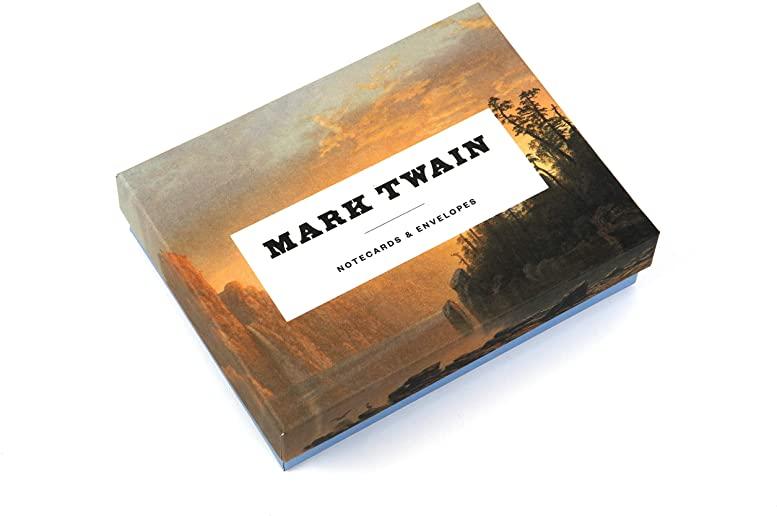 Mark Twain Notecards: 12 Literary Notecards with Envelopes (Wit and Wisdom from Mark Twain, Boxed Card Set with Themed Envelopes, Gift for A