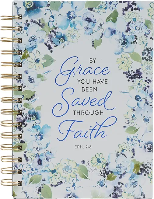 Christian Art Gifts Journal W/Scripture for Women Be Strong and Courageous Joshua 1:9 Bible Verse Plum Floral 192 Ruled Pages, Large Hardcover Noteboo