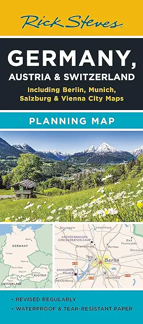 Rick Steves Germany, Austria & Switzerland Planning Map: Including Berlin, Munich, Salzburg & Vienna City Maps