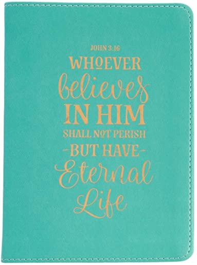 Whoever Believes in Him Handy Lux-Leather Journal