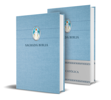 Biblia CatÃ³lica En EspaÃ±ol. Tapa Dura Azul, Con Virgen Milagrosa En Cubierta / Catholic Bible. Spanish-Language, Hardcover, Blue, Compact