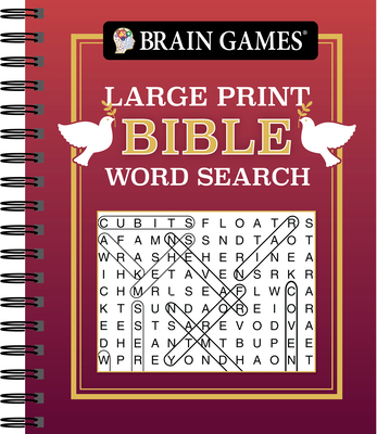Brain Games - Large Print Bible Word Search (Red)