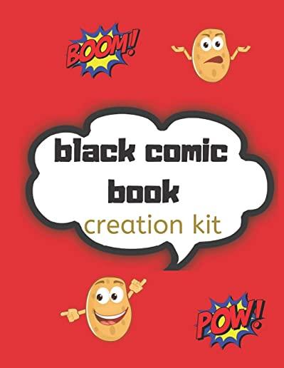 black comic book creation kit: Draw Your Own Comics - 120 Pages of Fun and Unique Templates - A Large 8.5
