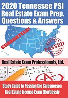 2020 Tennessee PSI Real Estate Exam Prep Questions and Answers: Study Guide to Passing the Salesperson Real Estate License Exam Effortlessly