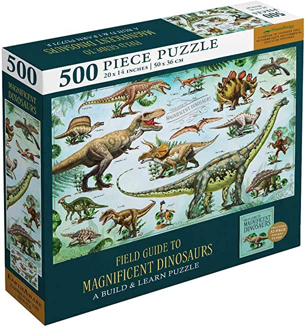 Magnificent Dinosaurs 500-Piece Puzzle and Booklet