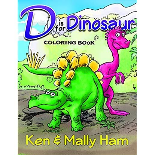 D Is for Dinosaur Coloring Book