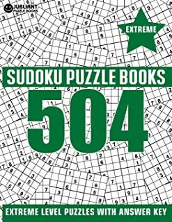 504 Sudoku Puzzles Extreme: Extreme Level Sudoku Puzzle Book for Adults with Answer