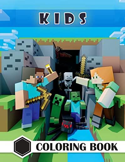 Kids Coloring Book: Mindcraft Coloring Book, Fun Coloring Books for Kids