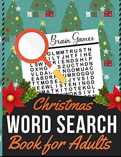 Christmas Word Search Book for Adults: Holiday themed word search puzzle book Puzzle Gift for Word Puzzle Lover Brain Exercise Game