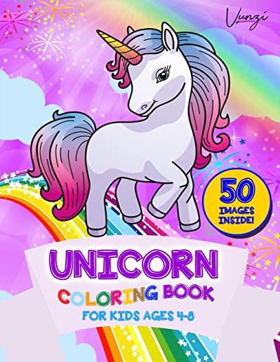 Unicorn Coloring Book for Kids Ages 4-8: A beautiful collection of 50 unicorns illustrations for hours of fun!