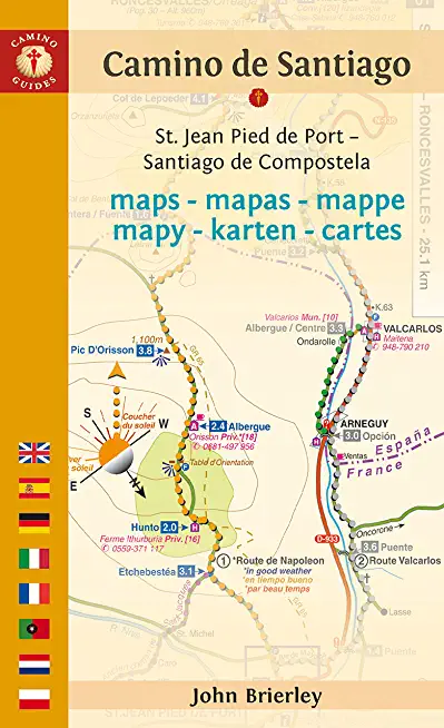 Camino de Santiago Maps (Camino FrancÃ©s): St. Jean Pied de Port - Santiago de Compostela