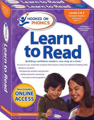 Hooked on Phonics Learn to Read - Levels 3&4 Complete: Emergent Readers (Kindergarten - Ages 4-6)