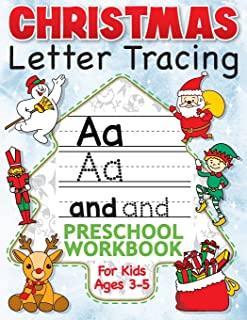 Christmas Letter Tracing Preschool Workbook for Kids Ages 3-5: Alphabet Trace the Letters, Handwriting, & Sight Words Practice Book - The Best Stockin