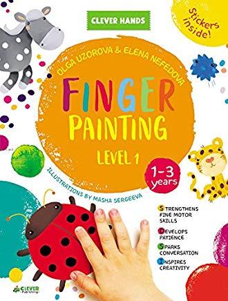Finger Painting. Level 1: Stickers Inside! Strengthens Fine Motor Skills, Develops Patience, Sparks Conversation, Inspires Creativity